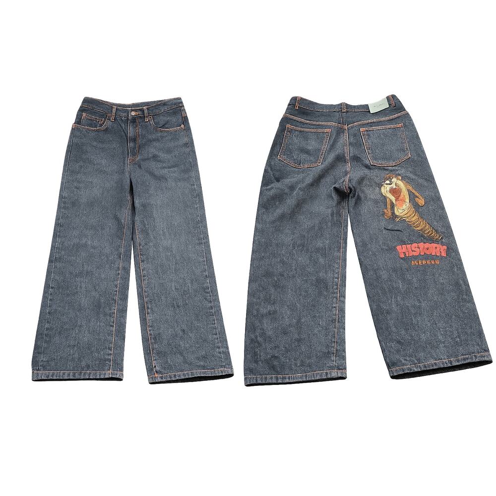 History Iceberg Taz Looney Tunes Y2K Baggy Jeans IT 40 US 32 Italy